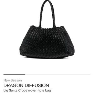 Dragon Diffusion Santa Croce Black Tote